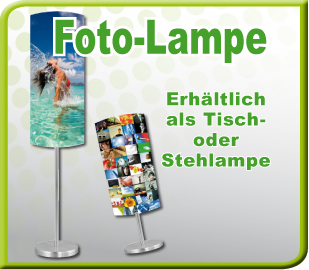 Geschenkidee: Ihr Bild als Fotolampe