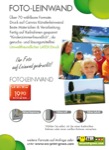 Foto-Leinwand, Details Werbeplakat, Angebot